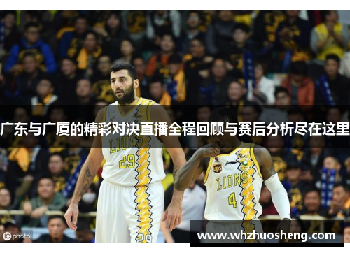 广东与广厦的精彩对决直播全程回顾与赛后分析尽在这里